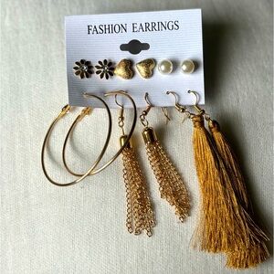 6 Pairs of Earrings